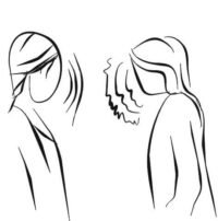 dwie osoby rozmawiający w różny sposób